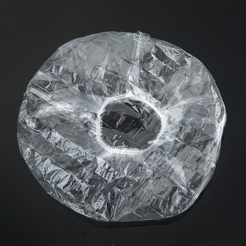 50/100 tk ühekordselt kasutatav dušikork PE elastsed veekindlad mütsid hotelli kodu dušš vannis dušikorgid ilusalong värvimine juustele läbipaistev kork