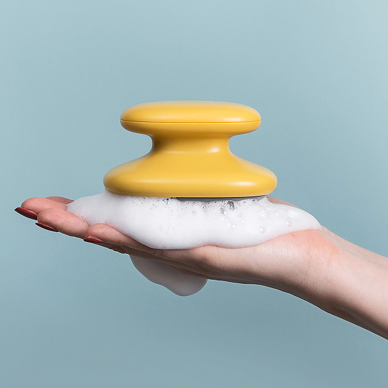 Silikona galvas ķermeņa galvas masāžas birste šampūns birste šampūns ķemme duša ūdens suka matu vanna SPA satveriet galvu blaugznu birste