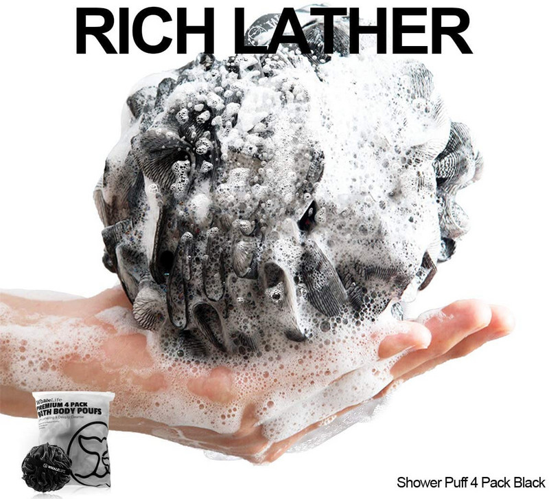 Soft Shower Puff Bath Sponge dušas lufas Pouf Ball kokogļu sieta ķermeņa skruberis eksfoliators ķermeņa mazgāšanai vannas istabas piederumiem