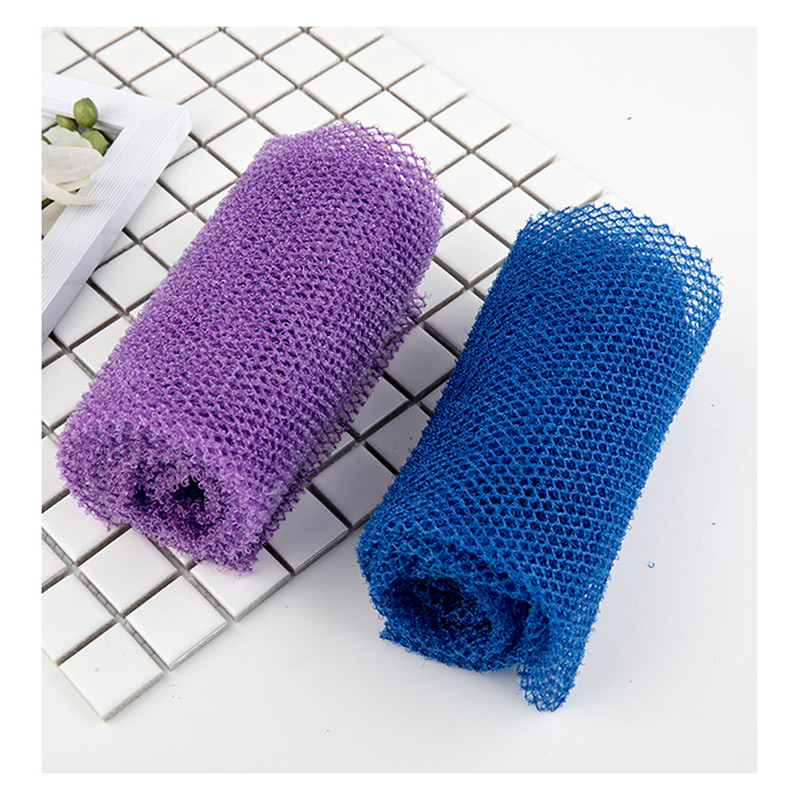 African Net Long Bath Body hámlasztó hosszú hálós tusoló testradír Hátradír Skin Smoother Beauty Skin fürdőmosó 30X80cm