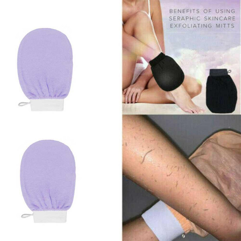 1/2 db Ouble Sided Hammam Scrub Glove Bath Magic Peeling Glove Body Scrub Facial Exfoliate Mitt Home Peeling Glove törölköző
