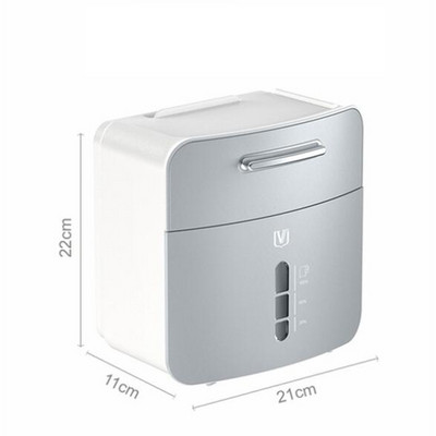 Papīra dvieļu dozators tualetes papīra turētājs ūdensnecaurlaidīgs auduma kastīte, sienas plastmasas stiprinājums uzglabāšanas plaukts, plastmasas vannas istabas izstrādājums