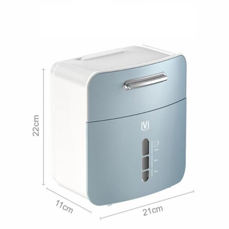 Papīra dvieļu dozators tualetes papīra turētājs ūdensnecaurlaidīgs auduma kastīte, sienas plastmasas stiprinājums uzglabāšanas plaukts, plastmasas vannas istabas izstrādājums