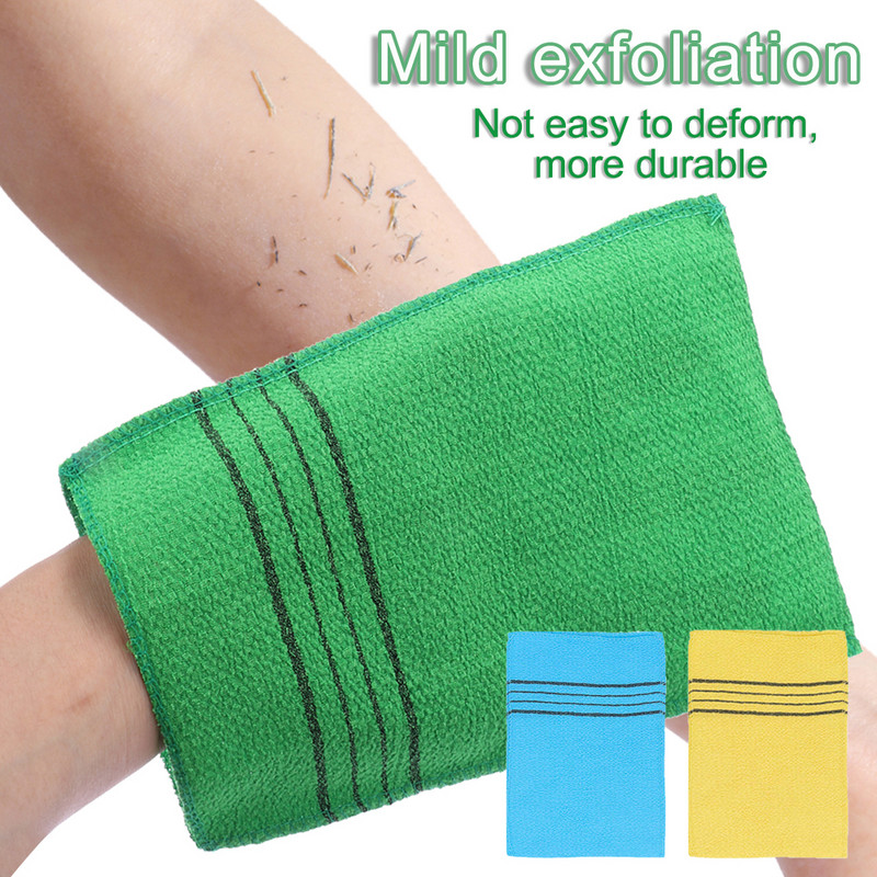 1kom dvostrani ručnik korejski piling ručnik za kupanje piling tijela ručnik za tuširanje prijenosni ručnik grubog zrna za odrasle