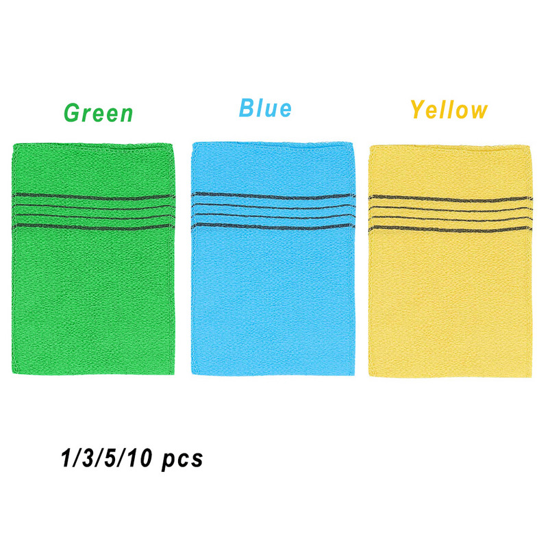 1kom dvostrani ručnik korejski piling ručnik za kupanje piling tijela ručnik za tuširanje prijenosni ručnik grubog zrna za odrasle