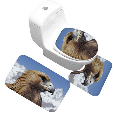 Zeegle trükitud vannimati vaip vannitoa tualettruumi jaoks duširuumi vannivaip Memory Foam vannitoa vannimati komplekt WC vannitoa vaip