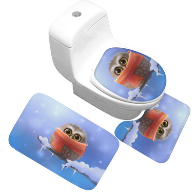 Zeegle trükitud vannimati vaip vannitoa tualettruumi jaoks duširuumi vannivaip Memory Foam vannitoa vannimati komplekt WC vannitoa vaip