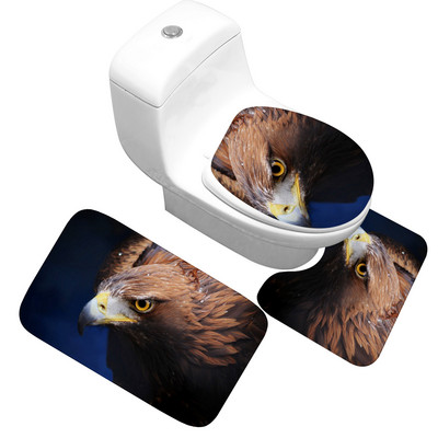 Zeegle trükitud vannimati vaip vannitoa tualettruumi jaoks duširuumi vannivaip Memory Foam vannitoa vannimati komplekt WC vannitoa vaip
