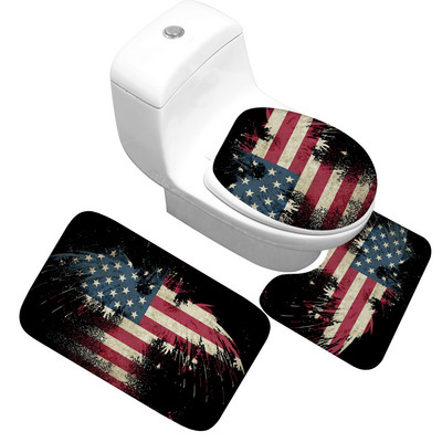 Zeegle trükitud vannimati vaip vannitoa tualettruumi jaoks duširuumi vannivaip Memory Foam vannitoa vannimati komplekt WC vannitoa vaip
