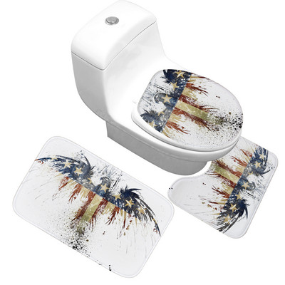 Zeegle trükitud vannimati vaip vannitoa tualettruumi jaoks duširuumi vannivaip Memory Foam vannitoa vannimati komplekt WC vannitoa vaip