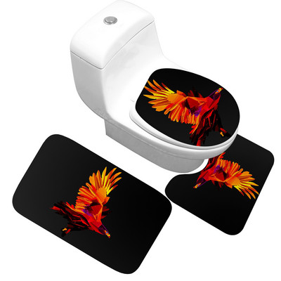 Zeegle trükitud vannimati vaip vannitoa tualettruumi jaoks duširuumi vannivaip Memory Foam vannitoa vannimati komplekt WC vannitoa vaip