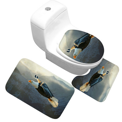 Zeegle trükitud vannimati vaip vannitoa tualettruumi jaoks duširuumi vannivaip Memory Foam vannitoa vannimati komplekt WC vannitoa vaip