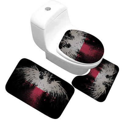 Zeegle trükitud vannimati vaip vannitoa tualettruumi jaoks duširuumi vannivaip Memory Foam vannitoa vannimati komplekt WC vannitoa vaip