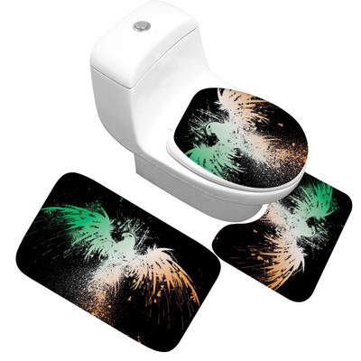 Zeegle trükitud vannimati vaip vannitoa tualettruumi jaoks duširuumi vannivaip Memory Foam vannitoa vannimati komplekt WC vannitoa vaip