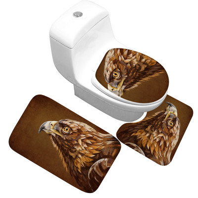 Zeegle trükitud vannimati vaip vannitoa tualettruumi jaoks duširuumi vannivaip Memory Foam vannitoa vannimati komplekt WC vannitoa vaip