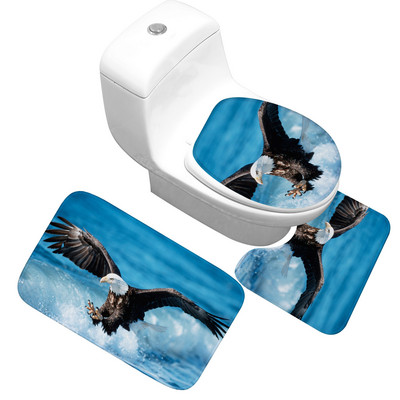 Zeegle trükitud vannimati vaip vannitoa tualettruumi jaoks duširuumi vannivaip Memory Foam vannitoa vannimati komplekt WC vannitoa vaip