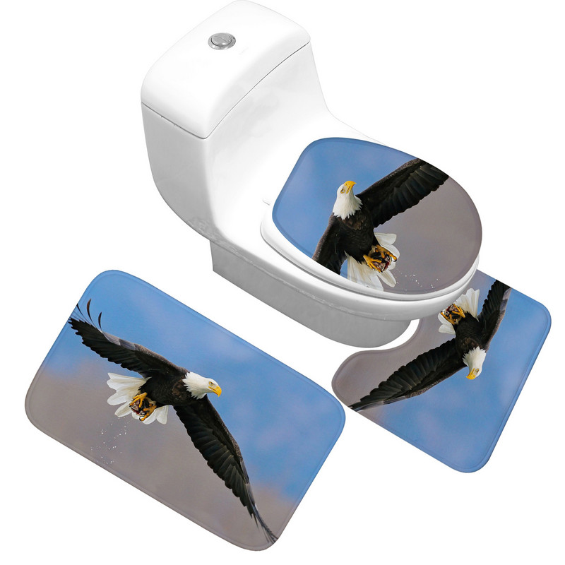 Zeegle tiskani tepih za kupaonicu za kupaonicu WC tuš soba prostirka za kupaonicu memorijska pjena kupaonski set prostirki za kupaonicu WC kupaonski tepih