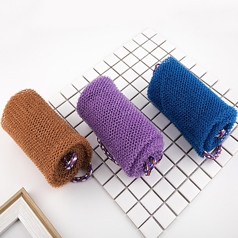 Skrubis mazgāšanas tīkls Washcloth African Net Sponge Long peldēšanas sūklis tīkls dušas pīlings ķermeņa tīkls