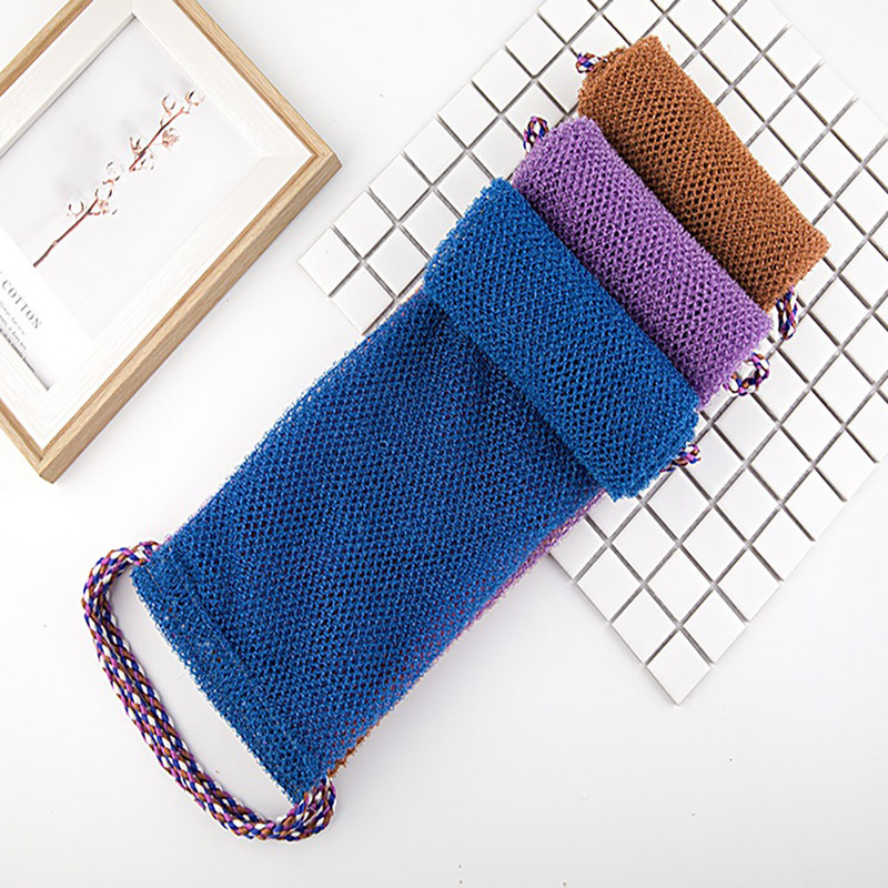 Skrubis mazgāšanas tīkls Washcloth African Net Sponge Long peldēšanas sūklis tīkls dušas pīlings ķermeņa tīkls