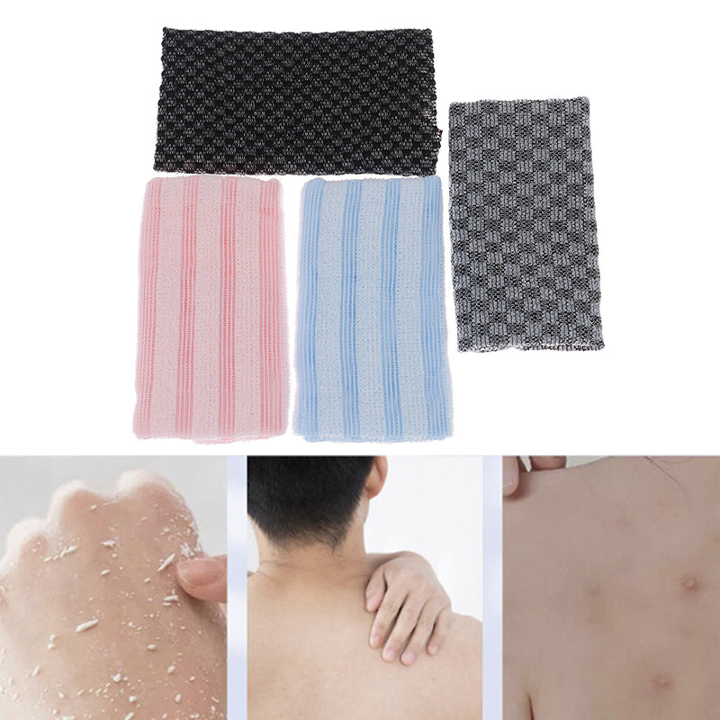 Japāņu berzes mazgāšanas lupatiņa vannas birste muguras dvieļiem pīlinga skrubis dušas sūklis ķermenim Vannas istabas piederumi Neilona dvielis