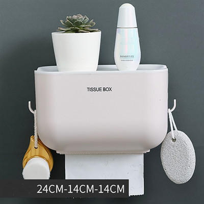 Zidni držač toaletnog papira s indukcijskim svjetlom Višenamjenski stalak za pohranu Vodootporni držač toaletnog papira Kupaonski pribor