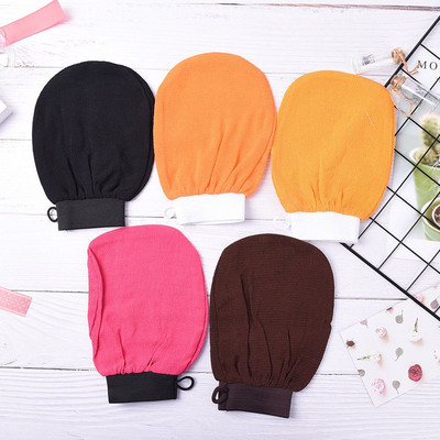 Maroko Hammam Bath Scrub Glove Kooriv keha Näo päevitus Massaažikinnas Koorija Kinnas Random Color Bath Shower Wash Hot