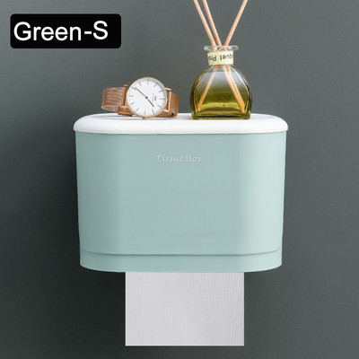 Tualetes salvešu kaste, perforēta, brīva sienas stiprināma rullopapīra futrālis, ūdensnecaurlaidīgs vannas istabas plaukts pie sienas stiprināms virtuves glabāšanas turētājs