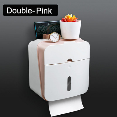 Tualetes salvešu kaste, perforēta, brīva sienas stiprināma rullopapīra futrālis, ūdensnecaurlaidīgs vannas istabas plaukts pie sienas stiprināms virtuves glabāšanas turētājs