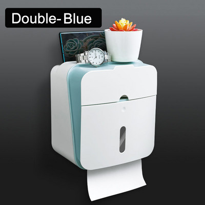 Tualetes salvešu kaste, perforēta, brīva sienas stiprināma rullopapīra futrālis, ūdensnecaurlaidīgs vannas istabas plaukts pie sienas stiprināms virtuves glabāšanas turētājs