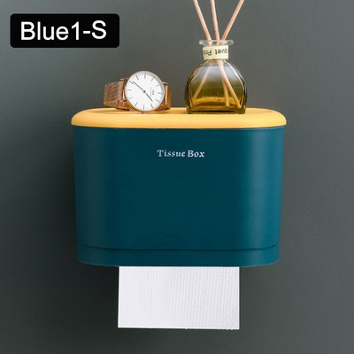 Tualetes salvešu kaste, perforēta, brīva sienas stiprināma rullopapīra futrālis, ūdensnecaurlaidīgs vannas istabas plaukts pie sienas stiprināms virtuves glabāšanas turētājs