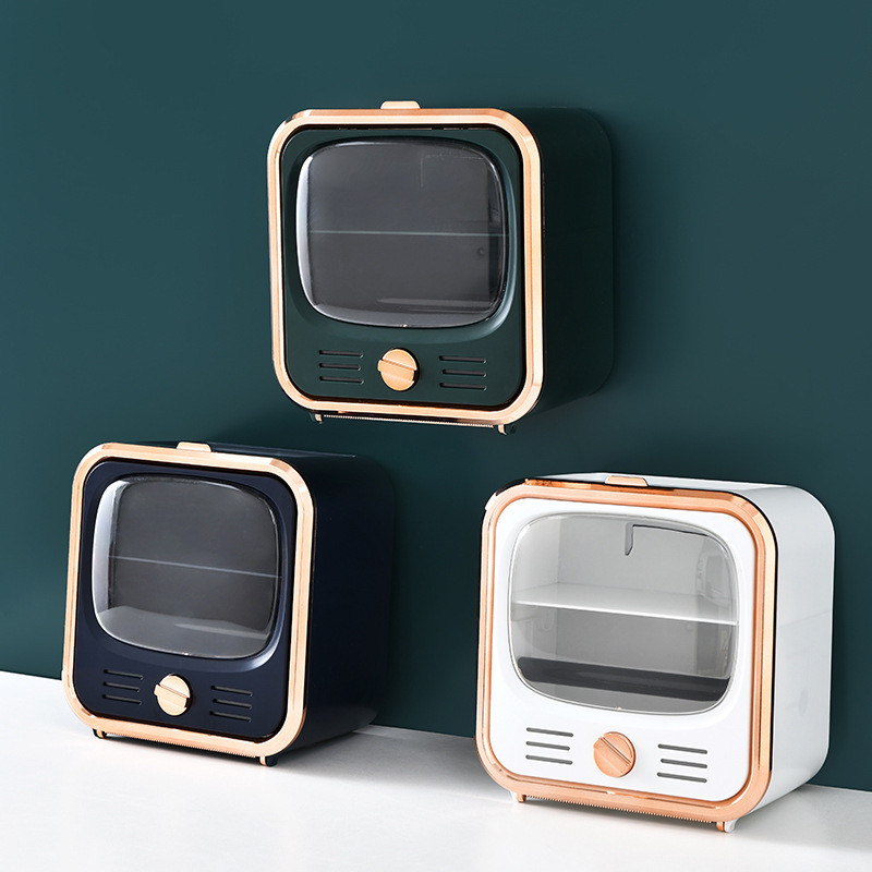 Vodootporni zidni držač toaletnog papira za kupaonicu Svjetlo Luksuzna polica za papirnate ručnike Kupaonski pribor Kutija za toaletni papir Ecoco Organize