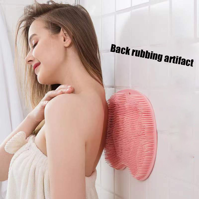 Pīlings dušas masāžas skrāpis Vannas istabas Neslīdošs vannas paklājiņš muguras masāžas birste Silikona pēdu mazgāšanas līdzeklis ķermeņa tīrīšanai peldēšanai