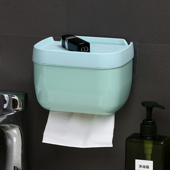 Държач за тоалетна хартия Дозатор за тоалетна хартия Кутия за кърпи за всекидневна Рафт Перфоратор Творческа водоустойчива кутия