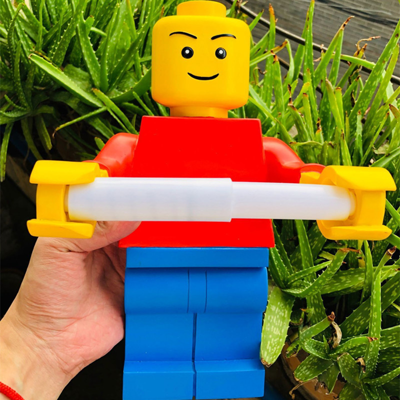 Radoša multfilma, bloka darbības figūra, sveķu dvieļu tualetes audu turētājs Vannas istabas aksesuāri Māja Dzīvošana Mājas dekorēšana