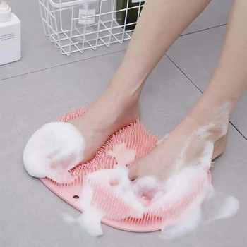Επαναχρησιμοποιήσιμη ξύστρα ντους Βούρτσα καθαρισμού ποδιών πλυσίματος ποδιών Πολυλειτουργικό μαξιλαράκι τοίχου με τρίψιμο ποδιών, βραχίονες ποδιών Αξεσουάρ μπάνιου σώματος