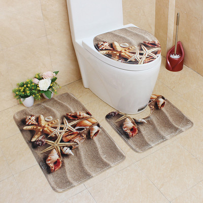Kupaonska prostirka za kupaonicu Flanelski tepih za kupaonicu Neklizajuća WC podloga Poklopac za WC školjku Podloga za kupaonicu Upijajuća prostirka za tuširanje