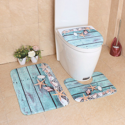 Kupaonska prostirka za kupaonicu Flanelski tepih za kupaonicu Neklizajuća WC podloga Poklopac za WC školjku Podloga za kupaonicu Upijajuća prostirka za tuširanje