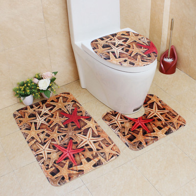 Kupaonska prostirka za kupaonicu Flanelski tepih za kupaonicu Neklizajuća WC podloga Poklopac za WC školjku Podloga za kupaonicu Upijajuća prostirka za tuširanje