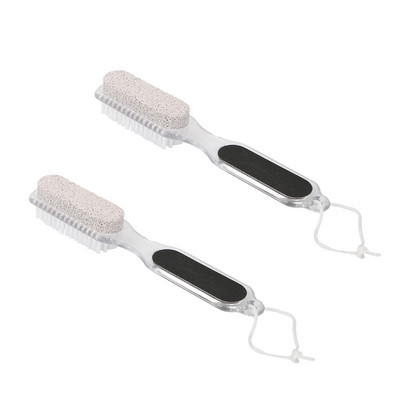 Pēdu pumeka akmens atmirušās ādas noņemšanas birste vannas istabas izstrādājums Daudzfunkcionāls 4 vienā pedikīra slīpēšanas rīks