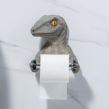 Горещо продаван държач за тоалетна хартия Tyrannosaurus Креативен държач за ролка динозавър Аксесоари за тоалетна Поставка за тоалетна Аксесоари за баня