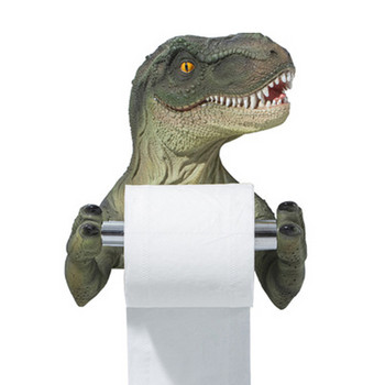 Горещо продаван държач за тоалетна хартия Tyrannosaurus Креативен държач за ролка динозавър Аксесоари за тоалетна Поставка за тоалетна Аксесоари за баня
