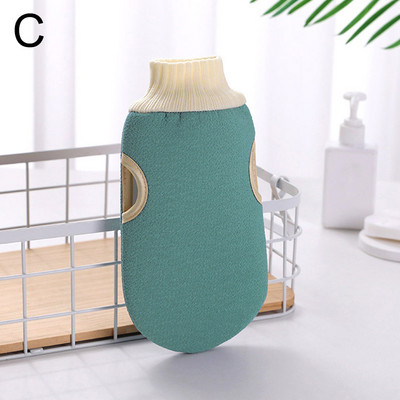 Dušas Spa Exfoliator Divpusēji vannas cimdi Ķermeņa tīrīšanas skrubis Mitt Rub Washcloth ķermeņa skruberis berzes dvieļu cimdi