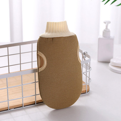 Dušas Spa Exfoliator Divpusēji vannas cimdi Ķermeņa tīrīšanas skrubis Mitt Rub Washcloth ķermeņa skruberis berzes dvieļu cimdi