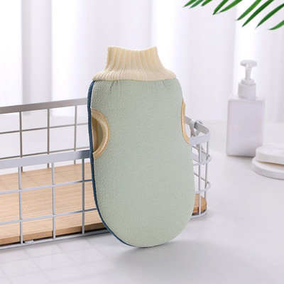 Dušas Spa Exfoliator Divpusēji vannas cimdi Ķermeņa tīrīšanas skrubis Mitt Rub Washcloth ķermeņa skruberis berzes dvieļu cimdi