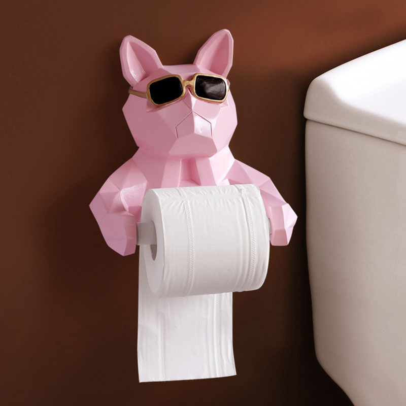 Nordic sienas stiprinājums tualetes papīra turētājs salvešu statīvs iekštelpu virtuvei Art Decor metāla vannas istabas statīvs piederumu uzglabāšana