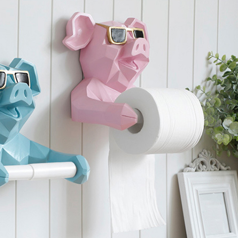 Nordic sienas stiprinājums tualetes papīra turētājs salvešu statīvs iekštelpu virtuvei Art Decor metāla vannas istabas statīvs piederumu uzglabāšana