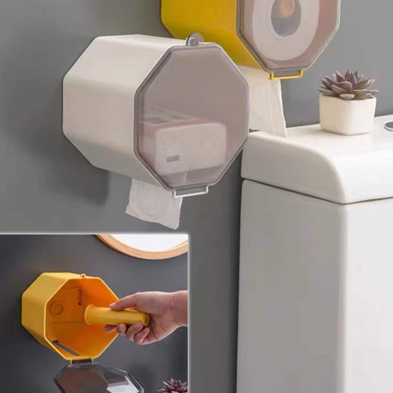 Držač toaletnog papira na zidu Kutija za pohranjivanje maramica Vodootporna Stalak za ručnike za lice Stalak za papir Dozator Kupaonski pribor