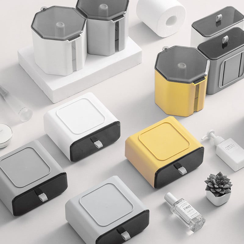 Držač toaletnog papira na zidu Kutija za pohranjivanje maramica Vodootporna Stalak za ručnike za lice Stalak za papir Dozator Kupaonski pribor