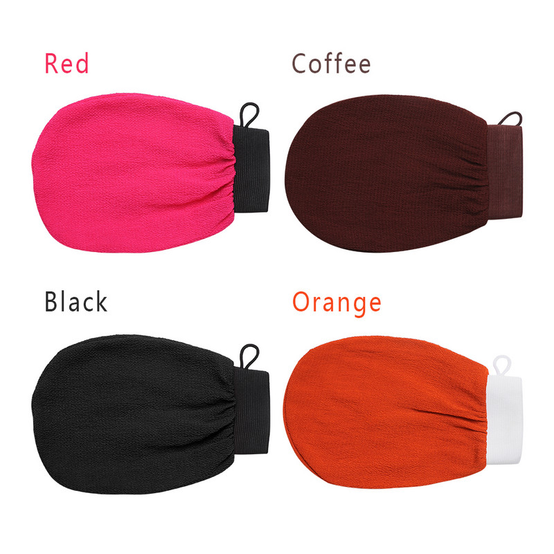 JAUNS Hammam dušas vannas skrubis cimds Comfort pīlings ķermeņa sejas ādai iedeguma masāžas dūraiņu noņemšana Kessa pīlings cimdu dvielis