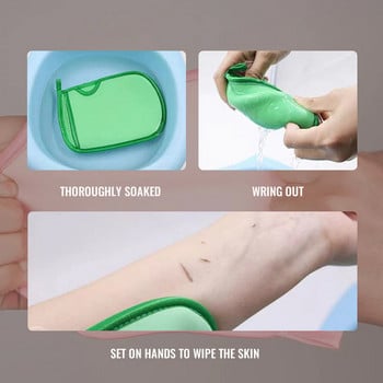 1 τεμάχιο διπλής όψης Hammam Scrub Mitt Magic Peeling Glove Exfoliating Tan Removal Mitt Massage Sponge Wash Ενυδατική επιδερμίδα